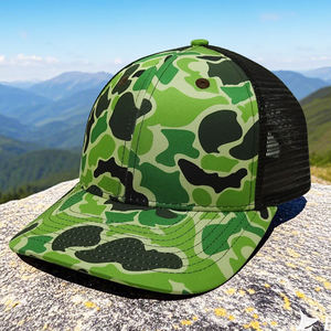 Custom Embroidery Logo Printed Blank Curve Brim Snapback Caps 6-Panel Mesh <b>Trucker</b> <b>Hat</b> for Men <b>Women</b> Hip Hop for Outdoor Sports - Product Image 1