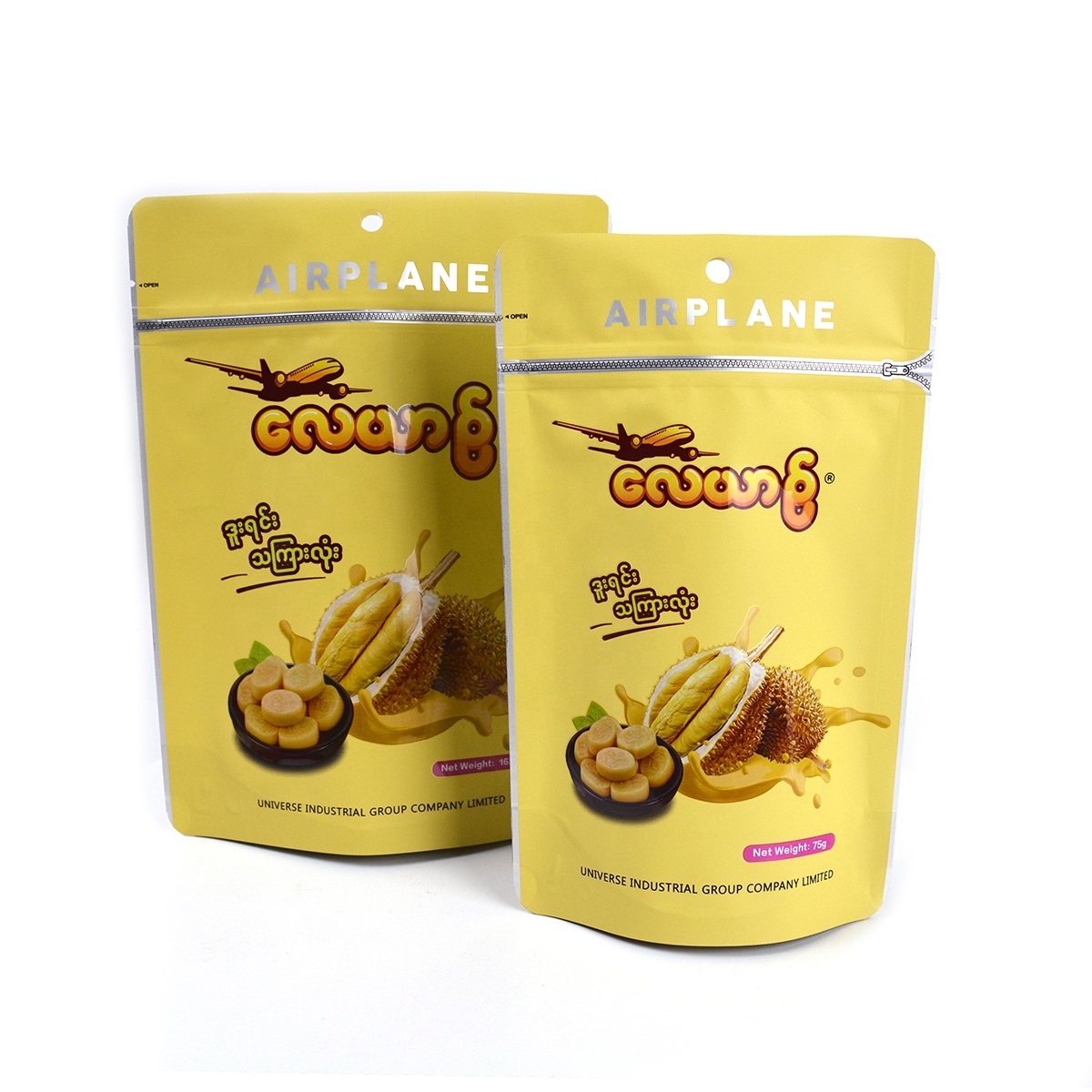 La coutume imprimée tiennent la poche de serrure de fermeture éclair de papier d'aluminium snack enveloppe sac