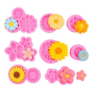 Moule en silicone pour bougie d'aromathérapie de haute qualité en forme de fleur de marguerite, résistant à la chaleur, pour décoration intérieure, vente en gros - Product Image 6