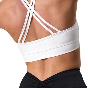 Proveedor Mayorista OEM, Diseño de Logotipo Personalizado, Top Deportivo Halter de Talla Grande, Transpirable, Simple, de Alta Sujeción, Ecológico, de Nailon/Algodón, para Yoga y Deportes - Product Image 3