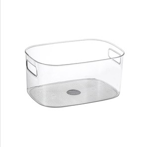 Oval Transparent Storage Box PET Warehouse Shelves Organizing Wardrobe Clothes bin Storage Organizer