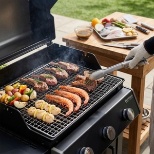 Direct Varied Round Sizes Steel BBQ <b>Grill</b> <b>Mesh</b> Even Stainless Steel Wire BBQ <b>Grill</b> Net Expanded <b>Mesh</b> Cuttable Barbecue <b>Grill</b> - Product Image 4