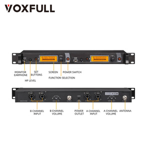 Système de Monitoring Intra-Auriculaire Sans Fil Bicanal Voxfull DM2000-4 pour Scène et Studios d'Enregistrement pour Musiciens - Product Image 3