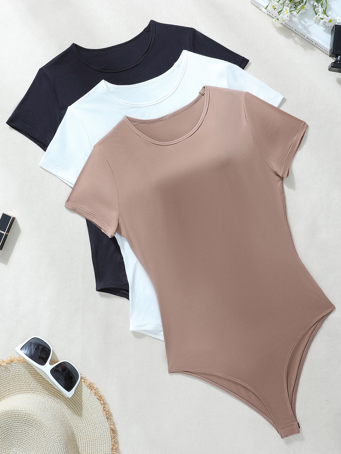 Tummy-Control Seamless Shapewear Bodysuit (ZWA21): colour and size-option reference for private-label production