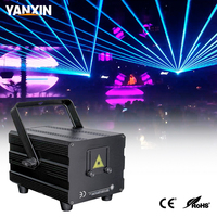 Projecteur laser d'animation RGB 2-5W à prix abordable, contrôle ILDA DMX, mini lumière de scène pour discothèque et soirée