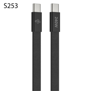 Câble de charge rapide USB-C 240W 6A Pd 1,2m Type-C vers Type-C Câble de charge <span class=keywords><strong>plat</strong></span> pour téléphone pour <span class=keywords><strong>iPhone</strong></span> 15 - Product Image 5