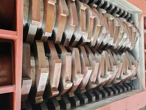 Heavy-Duty Dual-eixo Metal Shredder - CE & <span class=keywords><strong>ISO</strong></span> certificado para conchas de carro reciclagem, 2000 kg/h capacidade com lâminas de aço H13 - Product Image 3