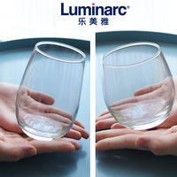Verres Luminarc Maine, verre en forme d'œuf de couleur unie, pour eau, jus, lait, whisky, vin, verres à eau, boîte de couleur, prix de gros