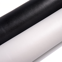 Prix Spécial Tissu en Cuir Artificiel PU Écologique Extensible Imperméable Gaufré Grain de Mouton Nappa Litchi Noir pour Canapé et Mobilier