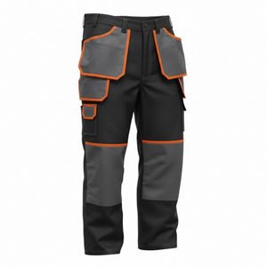 エコフレンドリーコットン難燃性通気性ブラックメカニックワークパンツ安全制服EN認定 - Product Image 6