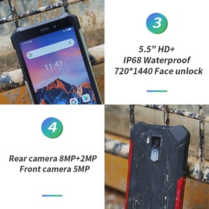 Teléfonos Móviles <span class=keywords><strong>Ulefone</strong></span> <span class=keywords><strong>Armor</strong></span> X3, Teléfono Inteligente 3G y 4G, Teléfono Inteligente de 5.5 Pulgadas, Teléfono Inteligente 5G, 3 GB + 32 GB, Octa Core, 8 MP, 5000 mAh, Teléfono Resistente - Product Image 4