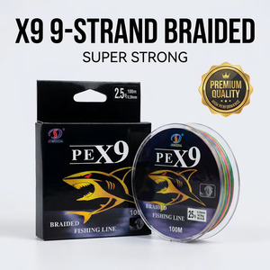 โรงงานขายส่งสายเบ็ดตกปลา JIESHIDA X9 แบบถัก 9 เส้น PE หลายสี 100 เมตร แข็งแรงเป็นพิเศษ เรียบลื่น ใช้ได้ทั้งทะเล แม่น้ำ ลำธาร รับผลิตแบบ OEM ODM - Product Image 1