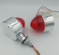 Feu arrière universel à LED rouge chromé et feu de position latéral IP 65 étanche nouvel état pour remorque de camion DC 12V-24V
