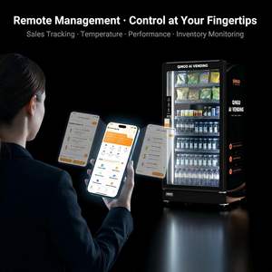 Máquina Expendedora QINGO con Pantalla Táctil, Sin Efectivo, Combinación de Bebidas y Snacks, Refrigerador Inteligente Comercial, Habilitado para SDK, Acero Inoxidable, 580L - Product Image 4