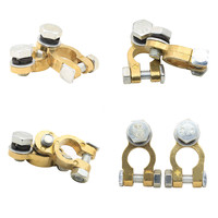 2pcs EL négatif et positif batterie cuivre Terminal Pile Head Clamp Clips Connect