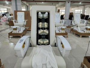 Canapé de massage électrique pour les pieds avec massage du dos, bassin en acrylique et éclairage d'ambiance - Product Image 5