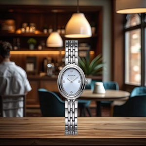 Reloj de Pulsera de Cuarzo Analógico de Acero Inoxidable, Elegante y de Lujo, con Forma Ovalada, para Mujer, Ideal para Regalo - Product Image 6