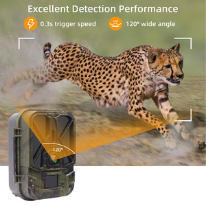 Caméra de surveillance extérieure 50MP 4K HD Vision nocturne Piège de chasse Déclenchement par induction infrarouge Photo Vidéo Étanche Caméra de surveillance de la faune - Product Image 2