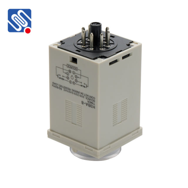Meishuo H3BA-8 High Quality 24VDC/VAC Time Relay Miniature Size High Power Sealed Power-on Delay Time Relay for AC220V/DC12V