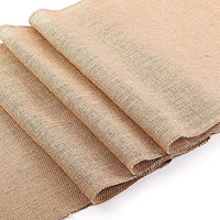 Chemin de table rustique en jute 100% naturel - 12 pouces de large x 120 pouces de long - Parfait pour les mariages, événements, fêtes et repas sur le thème rustique