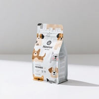 Pochette à fond plat imprimée personnalisée pour aliments secs pour chiens et chats