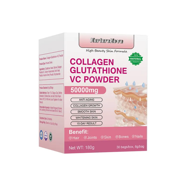 Collagen Glutathione  VC Powder Healthy Joints Hair Nail Support Skin Elasticity Supports Immune System Collagen Peptides Powder