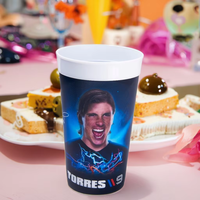 Tasses et soucoupes à thé lenticulaires 3D personnalisées pour enfants Tasses réutilisables en plastique de dessin animé pour enfants