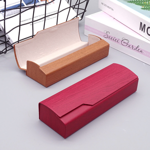 Nhà máy trực tiếp bán buôn thời trang da gấp handmade tam giác từ Hộp gấp nút chai kính hộp - Product Image 3