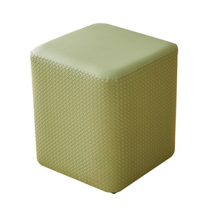 Pouf moderne et coloré, tabouret souple pour la maison, salon, salle d'essayage pour étudiants, <span class=keywords><strong>table</strong></span> basse carrée pour changer de chaussures, exposition - Product Image 2
