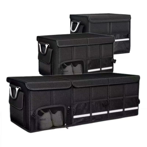 Boîte de rangement <span class=keywords><strong>pour</strong></span> voiture en tissu Oxford grande capacité, conteneur pliable, accessoires de rangement intérieur de voiture imperméables - Product Image 1