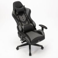 Chaise de bureau confortable avec design ergonomique pour les joueurs sur PC, le bureau à domicile et les configurations d'e-sport, chaise de jeu en cuir