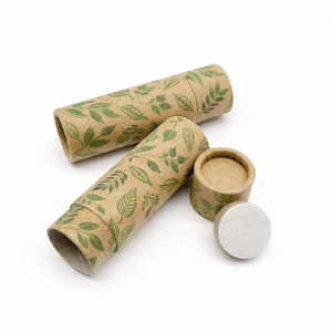Tubes de baume à lèvres biodégradables en kraft personnalisés, tubes miniatures en carton de 10 mm, emballage de tubes miniatures en papier, tubes à pousser écologiques - Product Image 4