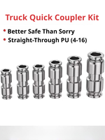 Connecteurs de tuyaux d'air pour camions de haute qualité, 4 mm, 6 mm, 8 mm, 10 mm, 12 mm, 14 mm, 16 mm, connecteurs rapides pour tuyaux d'air.