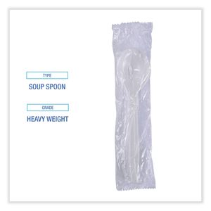 Cubiertos Desechables de Polipropileno Blanco Reforzado, Envueltos Individualmente, 1,000 Unidades por Caja, Incluye Cuchara para Sopa y Cuchara para Té, Ideales para Fiestas - Product Image 2