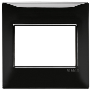 Vimar Black Wall <b>Switch</b> Plate 14.5x9.5 Cm Matte Finish For Modern Interior - Product Image 1