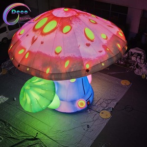 Trío de Hongos Inflables Gigantes con Luces LED para Eventos Temáticos de Bosques Encantados y Exhibición Nocturna, Envío Rápido - Product Image 3
