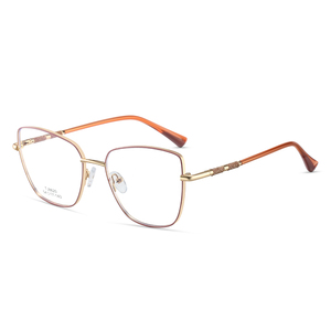 Montature per <span class=keywords><strong>Occhiali</strong></span> <span class=keywords><strong>a</strong></span> Forma di <span class=keywords><strong>Gatto</strong></span> alla Moda, Lenti Anti Luce Blu per Donna, <span class=keywords><strong>Occhiali</strong></span> <span class=keywords><strong>da</strong></span> Computer, <span class=keywords><strong>Occhiali</strong></span> <span class=keywords><strong>da</strong></span> Lettura, Montature Ottiche in Metallo - Product Image 5