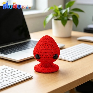Bambola di supporto emotivo all'uncinetto fatta a mano in cotone latte, piccola serpentina lavorata a maglia, prodotto finito, regalo per il cliente - Product Image 4