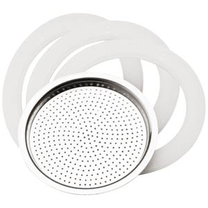 SET DI RICAMBIO 3 GUARNIZIONI + 1 FILTRO A TAZZA - Product Image 1