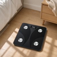 Balance intelligente professionnelle pour la graisse corporelle et le poids corporel, balance de salle de bain numérique haute précision avec écran LCD, application Bluetooth