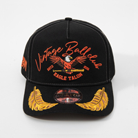 Casquette de baseball personnalisée haut de gamme pour tournois, brodée, 5 panneaux, pour événements sportifs et d'équipe
