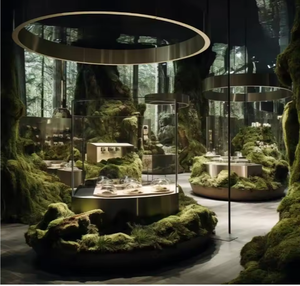 Expositor de Joias em Vidro com Design Novo Funroad <span class=keywords><strong>2026</strong></span>, Iluminação LED, para Mostruário de Joias - Product Image 2