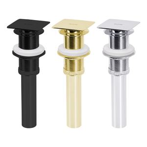 Residuos de bañera con orificio de sobreflujo Fregadero de agua de baño Desagüe de lavabo de latón de estilo emergente - Product Image 4