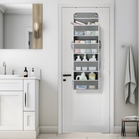 Étagère de rangement pliable à suspendre à la porte de la garde-robe, avec poches latérales en filet, 4 niveaux, sacs de rangement en tissu pour couches et jouets (logo personnalisable)