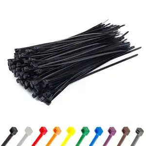 7.6*250MM Cable Tie Black/White Plastic Zip Tie Heavy Duty Nylon Cable Tie