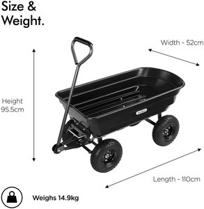 مقطورة من العربة مع عربة مساعدة إطار معدني - Product Image 4