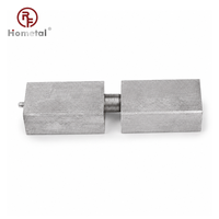 Charnière carrée robuste en acier au carbone soudable OEM avec goupille de graissage pour quincaillerie de portail battant industriel et remorque