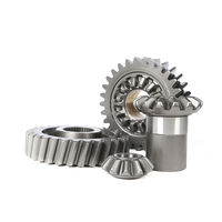 Engrenage conique en acier forgé de haute précision, personnalisé par CNC, pour transmission différentielle, demi-arbre, destiné aux engins lourds et aux camions.