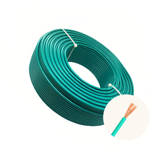 Fabbricazione di alta qualità all'ingrosso H05V-U H07V-U NYA 6 mm2 verde giallo terra cavo Pvc isolato filo elettrico per cablaggio fisso - Product Image 3