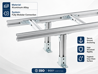 Support de câbles en alliage d'aluminium anti-oxydation pour utilisation en salle informatique industrielle intérieure